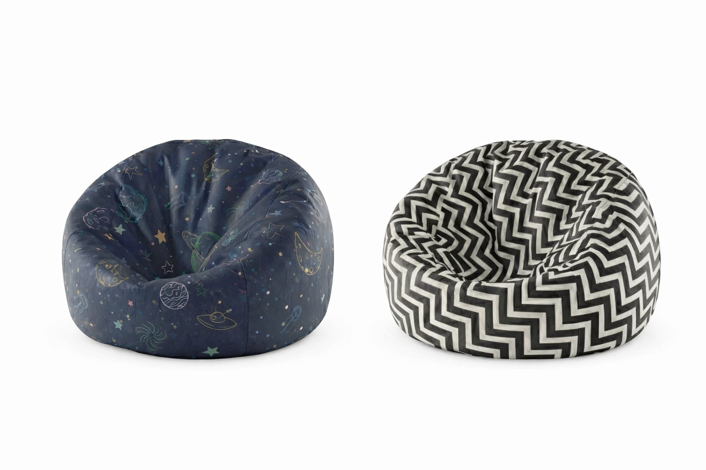 The Premium Collection™ | Sabia Fabric Printed Bean Bag - 85x70 cm (Foam Filled)