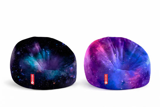 The Premium Collection™ | Sabia Fabric Printed Bean Bag - 85x70 cm (Foam Filled)