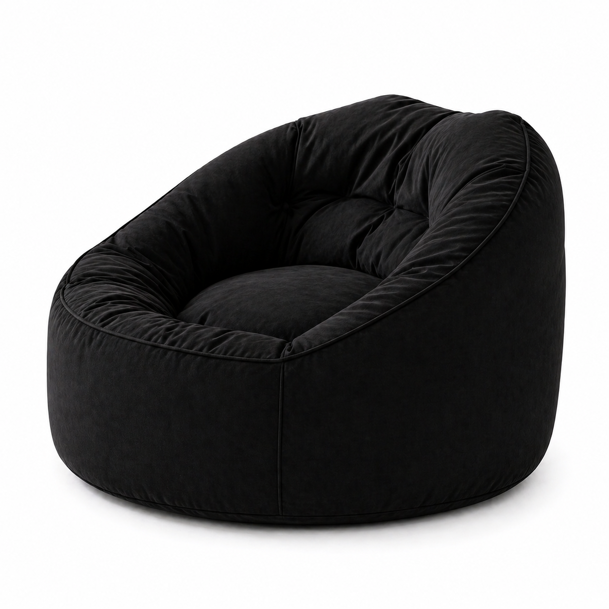 Majesty High-Back Velvet Bean Bag + Free Matching Pillow