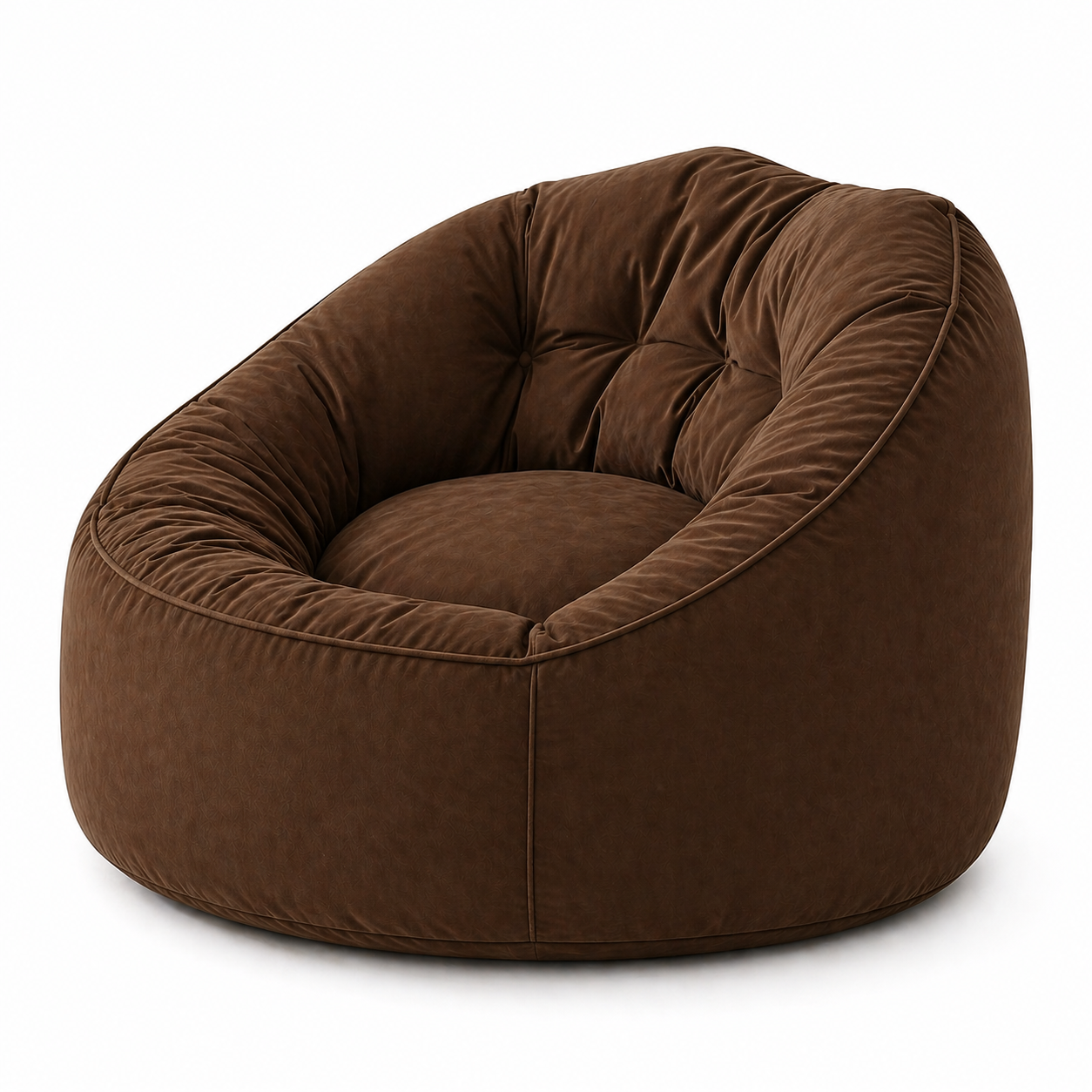 Majesty High-Back Velvet Bean Bag + Free Matching Pillow