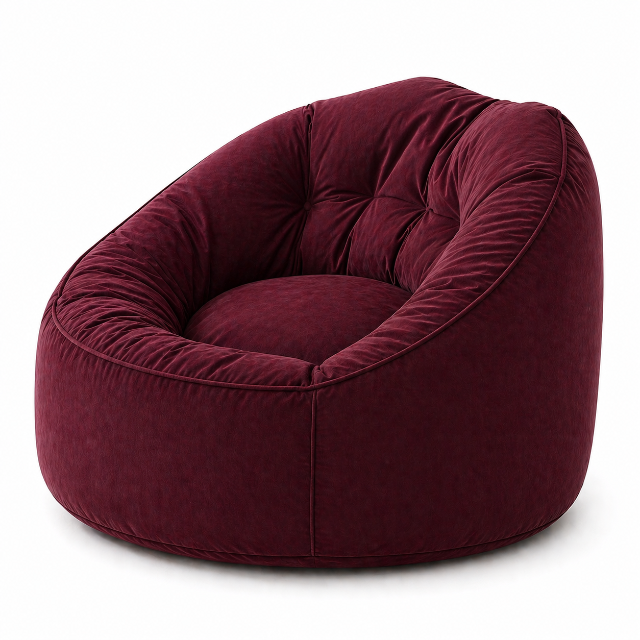 Majesty High-Back Velvet Bean Bag + Free Matching Pillow