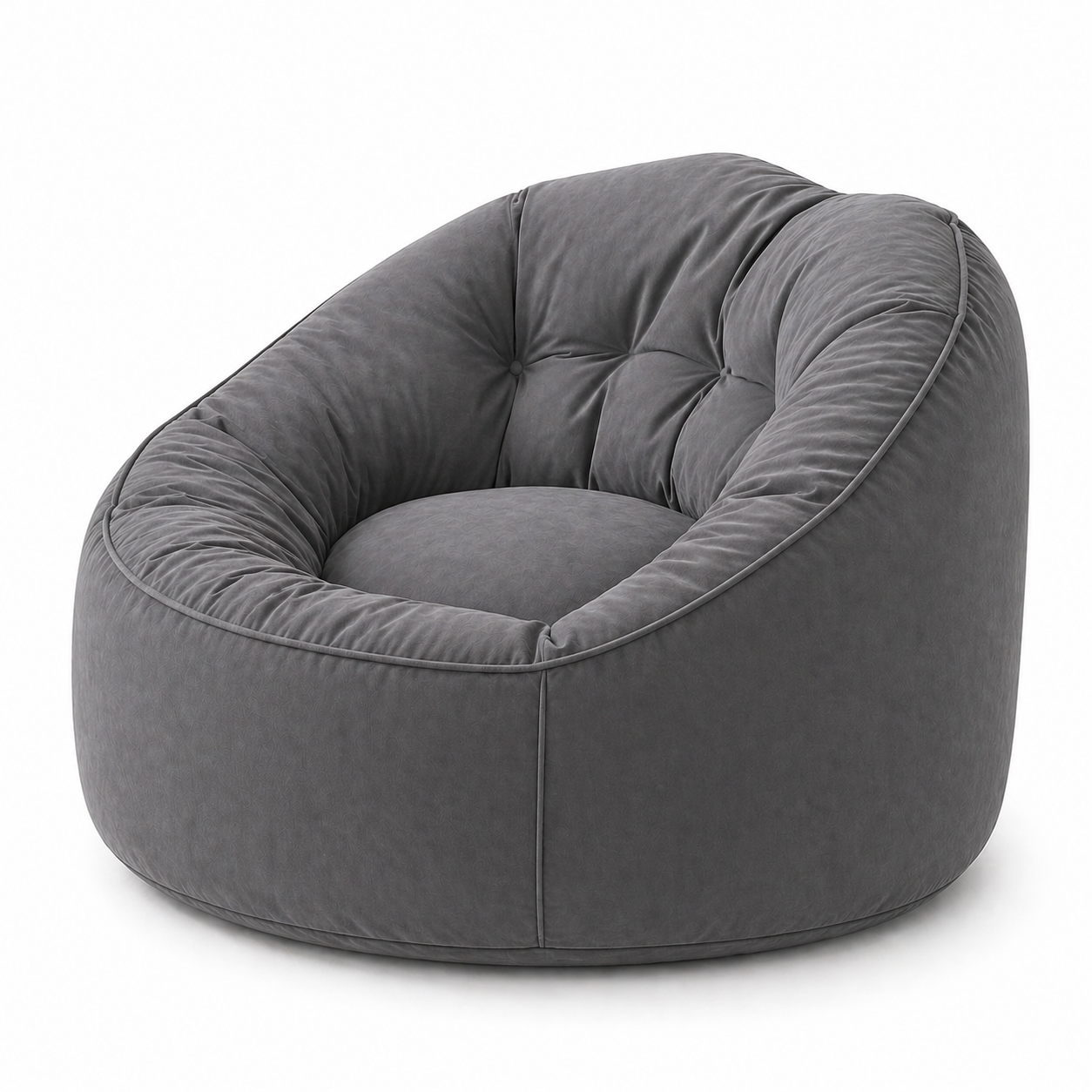 Majesty High-Back Velvet Bean Bag + Free Matching Pillow