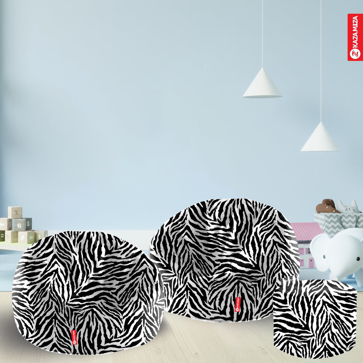 The Duo Comfort Deal | 2x Large Sabia Bean Bags + FREE Matching Footstool